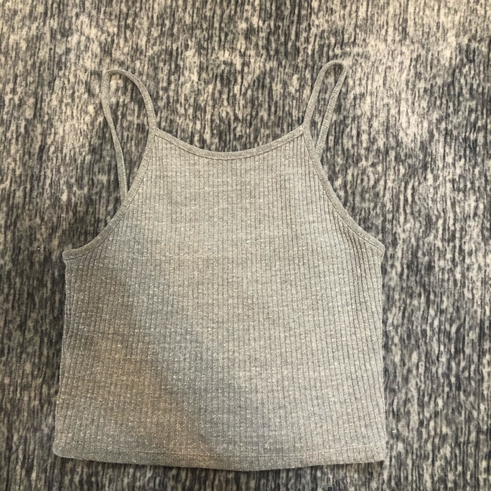Gray Brand Melville Crop Top